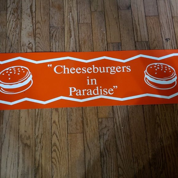 Wall Decor Cheeseburgers In Paradise Professionally Made Heavy